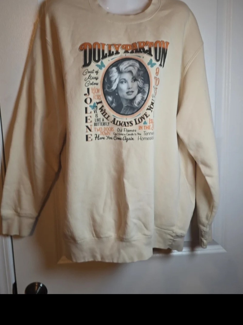 DOLLY PARTON song titles sweatshirt